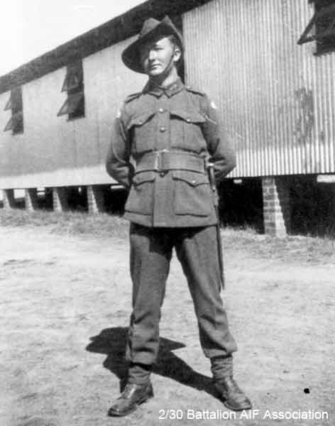 Bathurst Army Camp
NX30642 - TAIT, Francis Earl (Earl or Snowy), Cpl. - A Company, 9 Platoon
