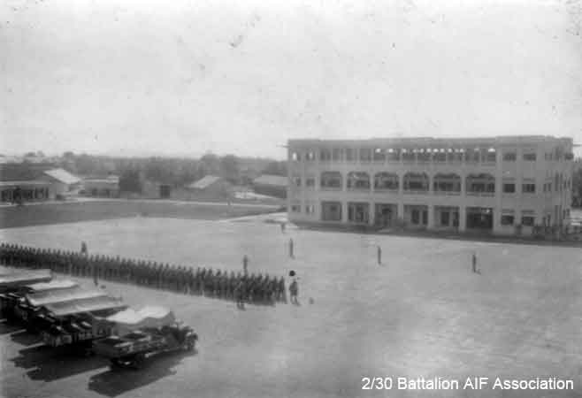 Selarang Barracks
Pre-war parade at Selarang Barracks, Changi
