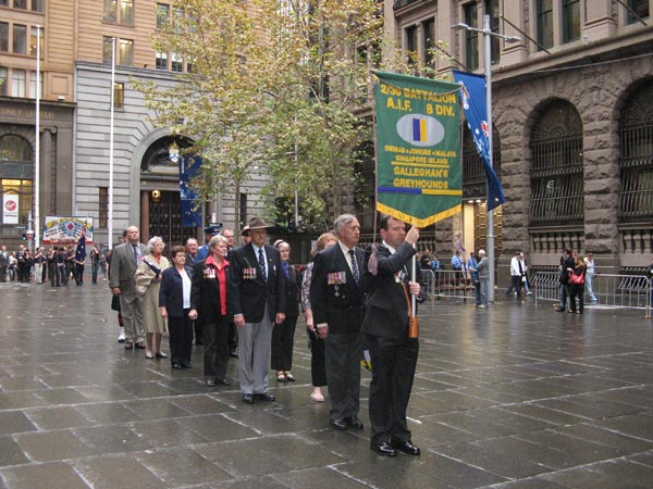 Anzac Day, 2010
2/30 Battalion Association members at the Cenotaph in Martin Place, Sydney on Anzac Day 2010.
Keywords: 20101103g AnzacDay2010