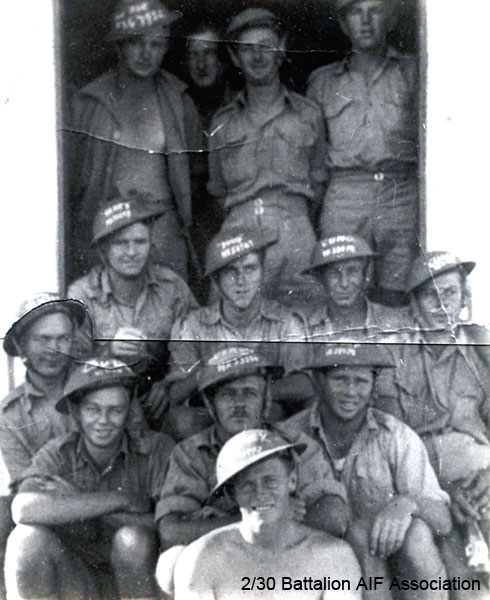 A Company, 8 Platoon, 4 Section
On the steps of their barracks at Bathurst
