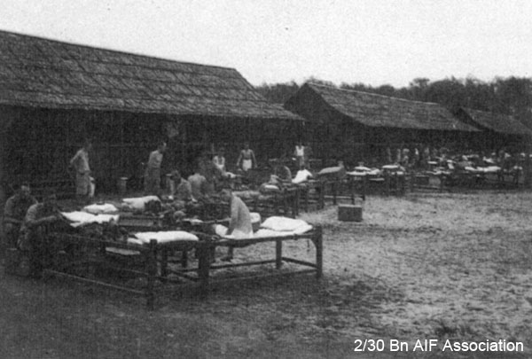 Camp in Malaya, 1941
"Debugging operation"
NX72575 - CONN, Edward John (Jack), Pte. - HQ Company, Signals Platoon
Keywords: NX72575
