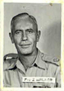 2/388 (NX66387) - WALKER, John (Reuben Seymour), Lt. Col. 
Photo taken during late 1950's or early 1960's, while Reuben WALKER ( then known as John WALKER) was serving with the 13 North Sydney Training Battalion, Australian Army. 
Keywords: 100731a