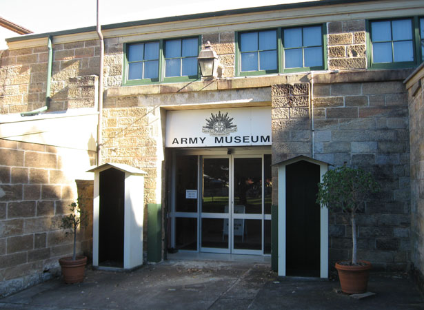 Army Museum of NSW
Entry to the Army Museum of NSW, Victoria Barracks, Oxford Street, Paddington, NSW.

The museum is housed in the former District Military Prison.
Keywords: ArmyMuseumNSW